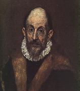 El Greco Self Portrait 1 oil on canvas